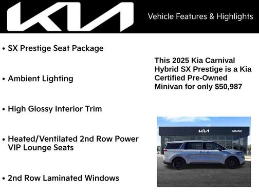 2025 Kia Carnival Hybrid SX Prestige