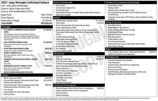 2021 Jeep Wrangler Unlimited Sahara
