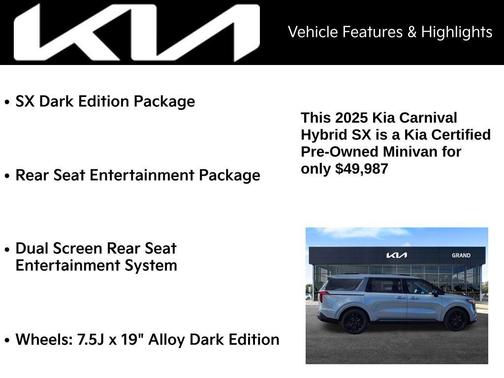 2025 Kia Carnival Hybrid SX
