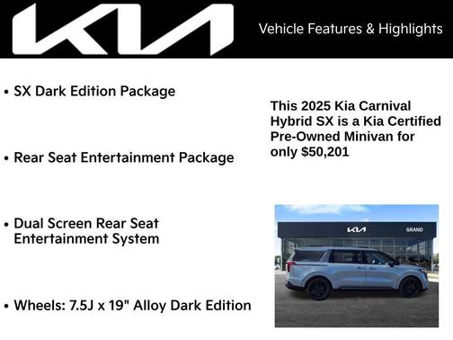 2025 Kia Carnival Hybrid SX