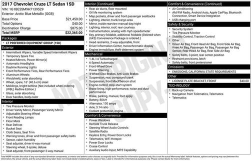 2017 Chevrolet Cruze LT
