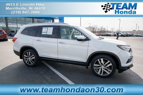 White Diamond Pearl 2017 Honda Pilot Elite