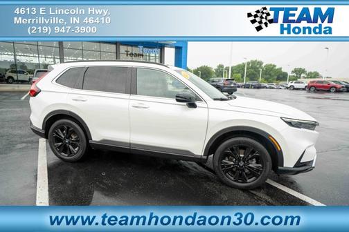 Platinum White Pearl 2024 Honda CR-V Hybrid Sport Touring