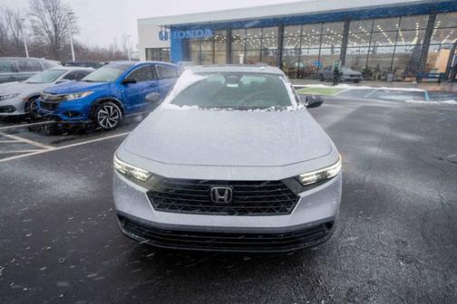 Solar Silver Metallic 2025 Honda Accord Hybrid Sport