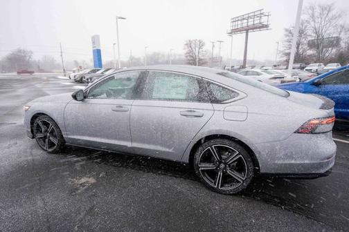 Solar Silver Metallic 2025 Honda Accord Hybrid Sport