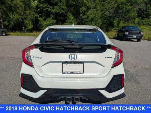 White 2018 Honda Civic Sport