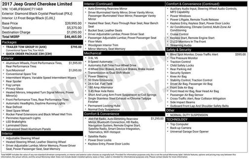 2017 Jeep Grand Cherokee Limited