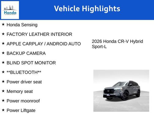 2026 Honda CR-V Hybrid Sport-L AWD