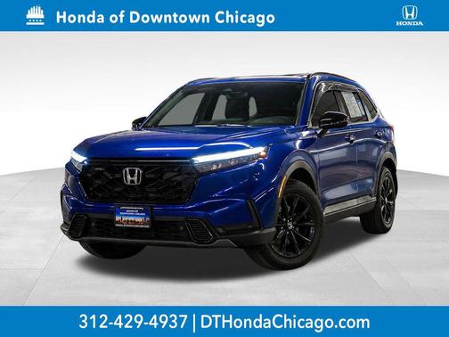 Blue 2024 Honda CR-V Hybrid Sport AWD