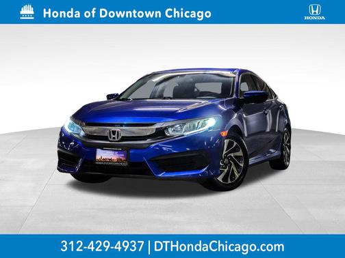 Aegean Blue Metallic 2016 Honda Civic EX