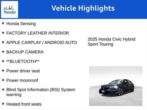 2025 Honda Civic Hybrid Sport Touring