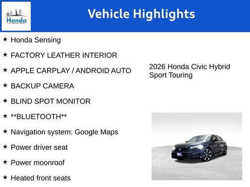2026 Honda Civic Hybrid Sport Touring