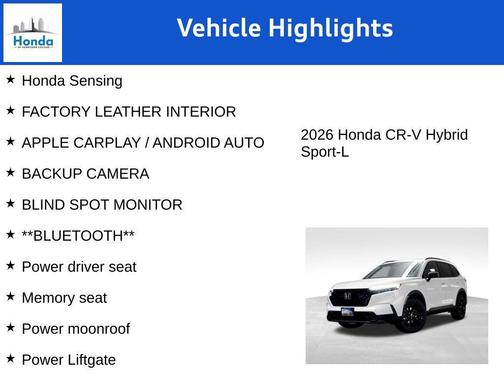 2026 Honda CR-V Hybrid Sport-L AWD