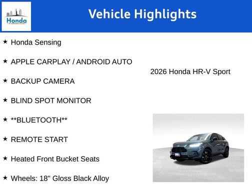 2026 Honda HR-V AWD Sport