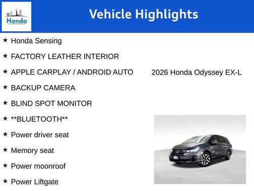 2026 Honda Odyssey EX-L