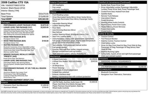 2008 Cadillac CTS Base