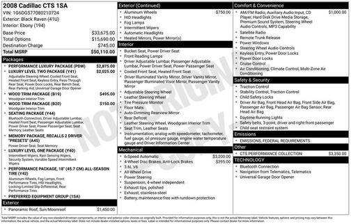 2008 Cadillac CTS Base