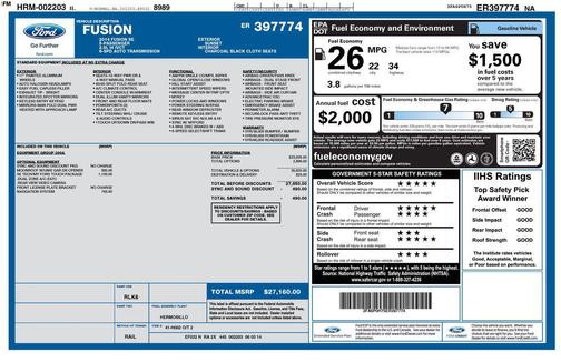 Sunset Metallic 2014 Ford Fusion SE