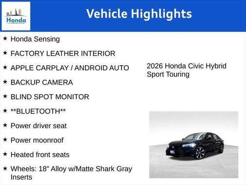 2026 Honda Civic Hybrid Sport Touring