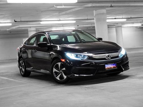 Crystal Black Pearl 2018 Honda Civic LX