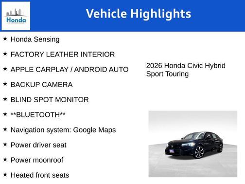 2026 Honda Civic Hybrid Sport Touring