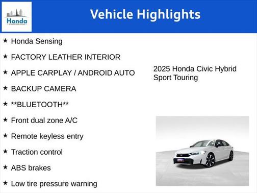 2025 Honda Civic Hybrid Sport Touring
