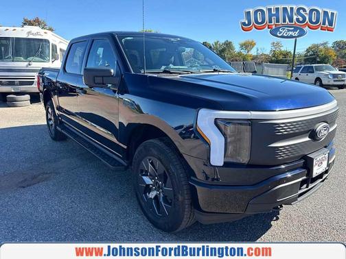 Antimatter Blue Metallic 2024 Ford F-150 Lightning XLT