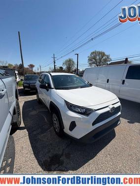 Super White 2021 Toyota RAV4 LE