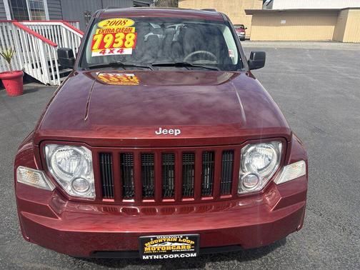 Brilliant Black Crystal Pearlcoat 2008 Jeep Liberty Sport