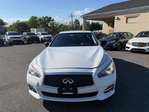 Moonlight White 2015 INFINITI Q50 Premium