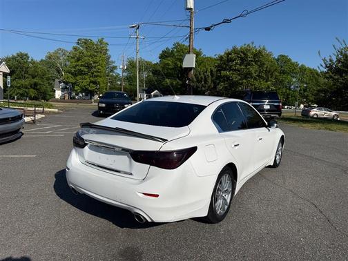 Moonlight White 2015 INFINITI Q50 Premium