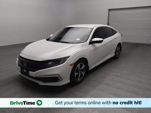 Platinum White Pearl 2020 Honda Civic LX