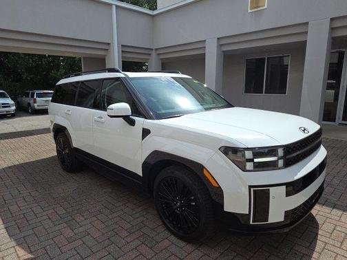 White 2026 Hyundai SANTA FE HEV Calligraphy