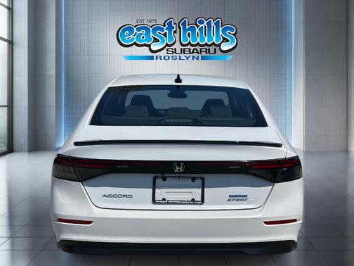 White 2024 Honda Accord Hybrid Sport