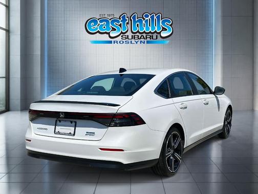 White 2024 Honda Accord Hybrid Sport