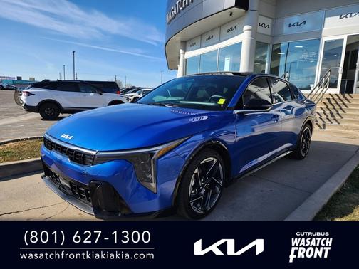 Wave Blue 2025 Kia K4 GT-Line Sedan