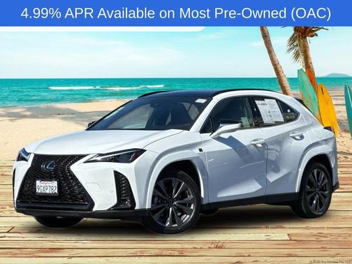 Ultra White w/Obsidian Roof 2024 Lexus UX 250h F Sport