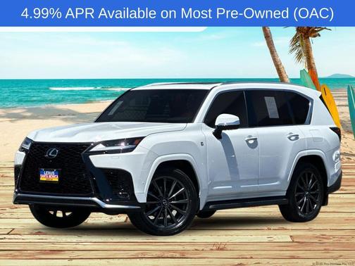 Ultra White 2026 Lexus LX 700h F SPORT Handling