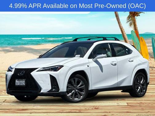 Ultra White w/Obsidian Roof 2023 Lexus UX 250h F Sport
