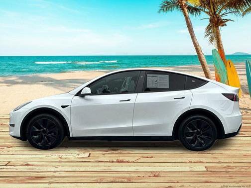 Pearl White Multi-Coat 2024 Tesla Model Y Long Range Dual Motor All-Wheel Drive