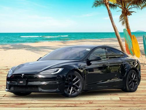 Solid Black 2021 Tesla Model S Plaid