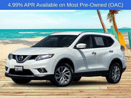 Pearl White 2015 Nissan Rogue SL