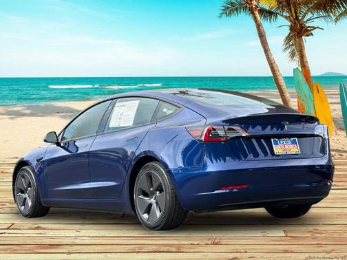 Deep Blue Metallic 2021 Tesla Model 3 Standard Range Plus