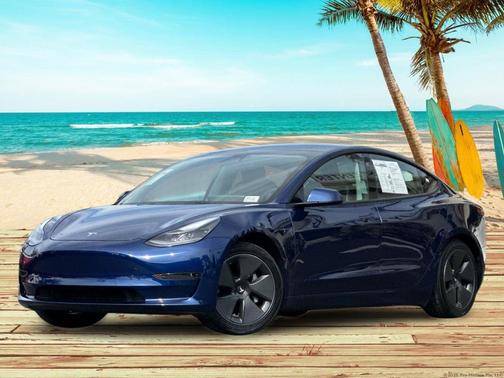 Deep Blue Metallic 2021 Tesla Model 3 Standard Range Plus