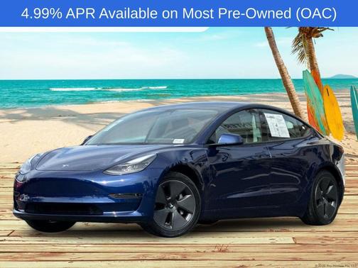 Deep Blue Metallic 2021 Tesla Model 3 Standard Range Plus