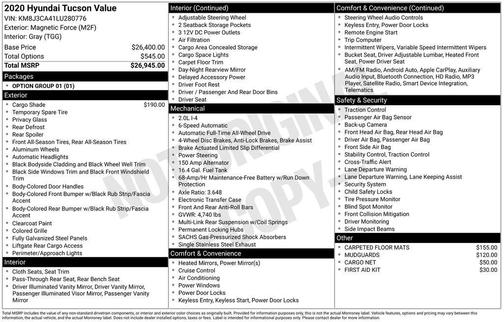 2020 Hyundai TUCSON Value