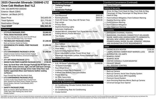 2025 Chevrolet Silverado 2500 LTZ