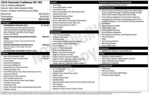 2024 Chevrolet Trailblazer RS