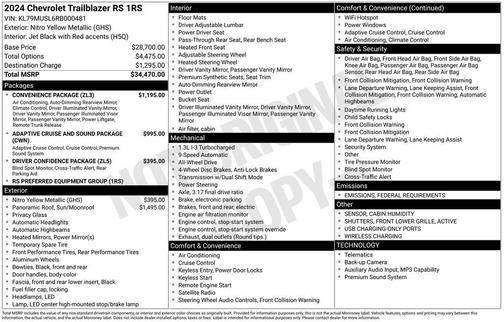 2024 Chevrolet Trailblazer RS