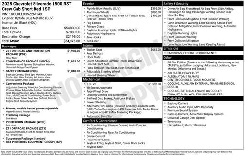 2025 Chevrolet Silverado 1500 RST